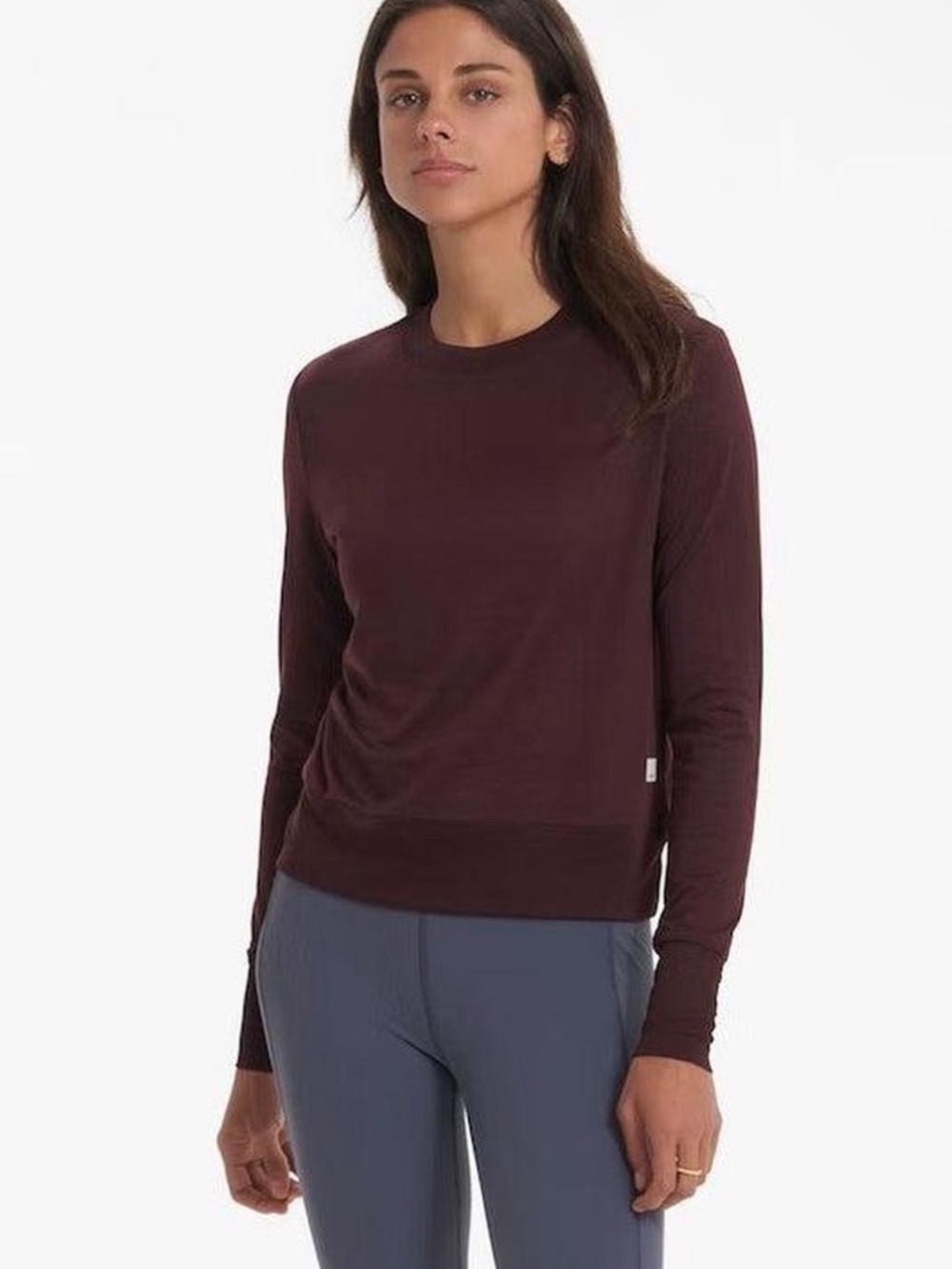 Vuori Women's Long-Sleeve Daydream Crew Ruby Heather